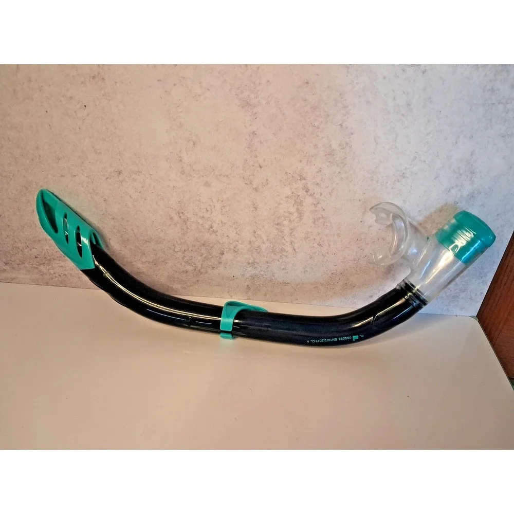 US Divers Playa Silicone Snorkel Turquoise Black Swimming Beach Vacation